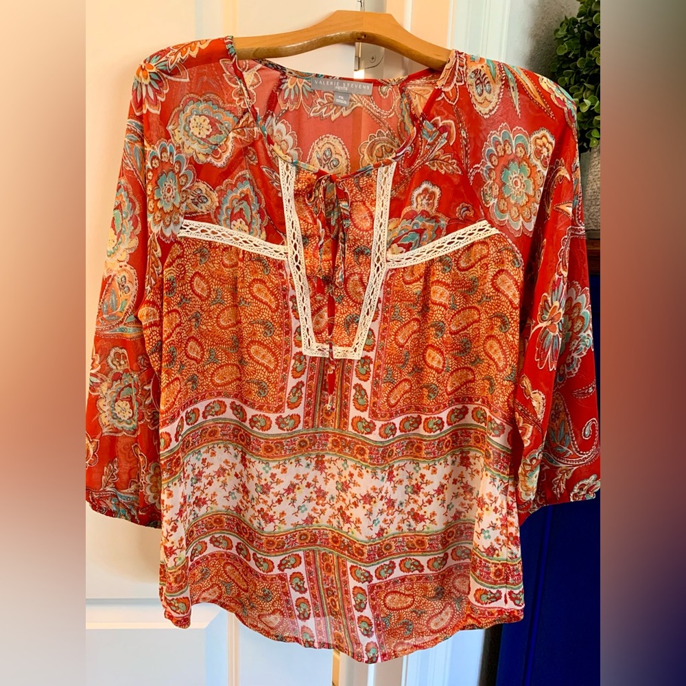 CUTE! Boho Top from Valerie Stevens